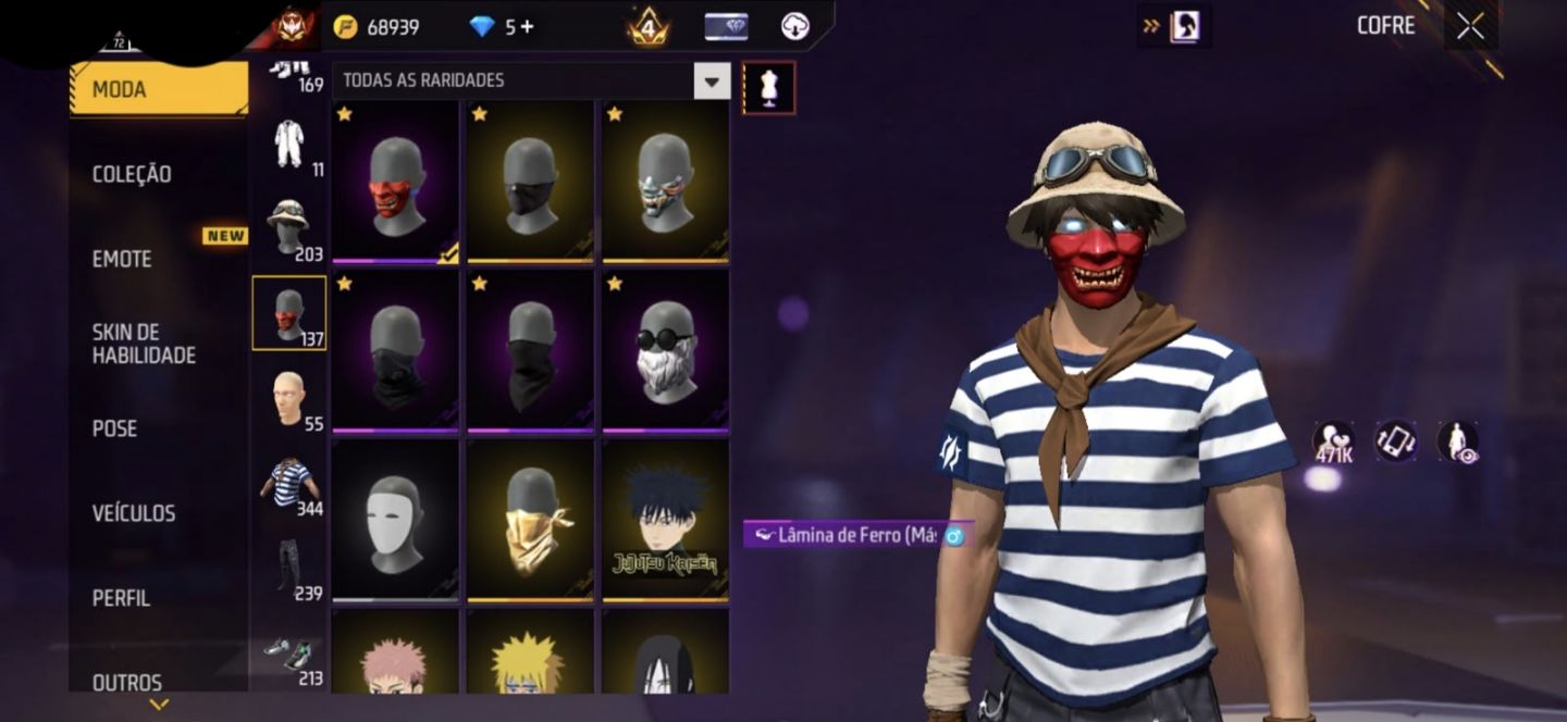 Conta de free fire gemada com angelical
