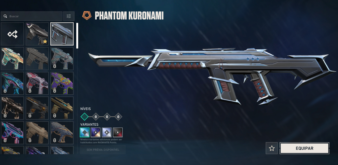 Conta Valorant Skins Kuronami 2.0 / Roseral Sombrio