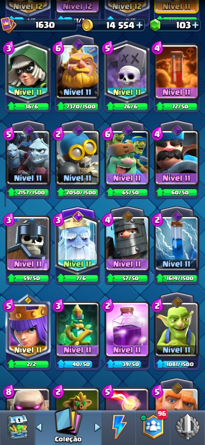 Conta de clash com 14k