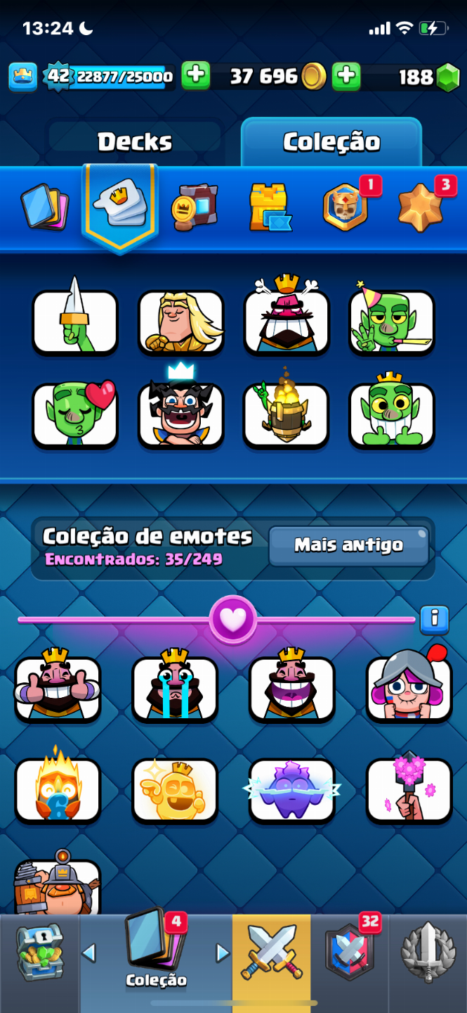 CONTA DE CLASH ROYALE BOA PARA INICIANTES !