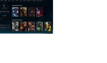 CONTA LEAGUE OF LEGENDS 91 SKINS