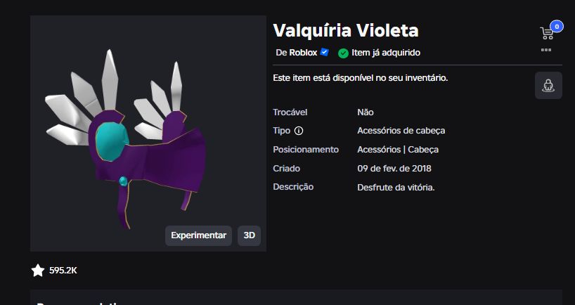 CONTA ROBLOX HEADLESS + KORBLOX + VALK ROXA + EXTREME HEADPHONES + RED HORNS OG!