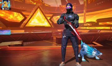 Conta de free fire com skin de evolução