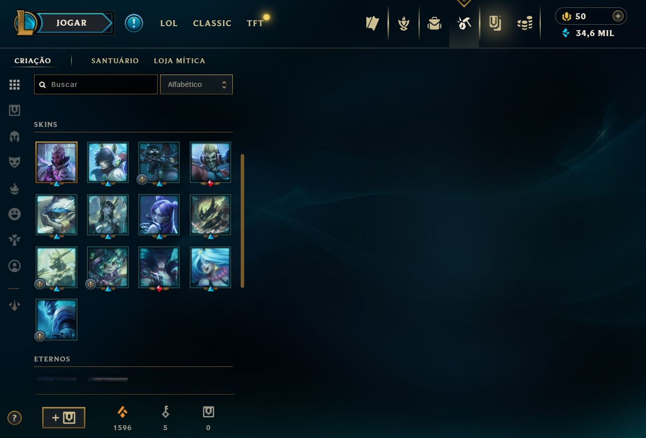 CONTA ÚNICA NO SERVER BR! KAYLE JUÍZA - RAMMUS REI - ELISE/JANNA VITORIOSA