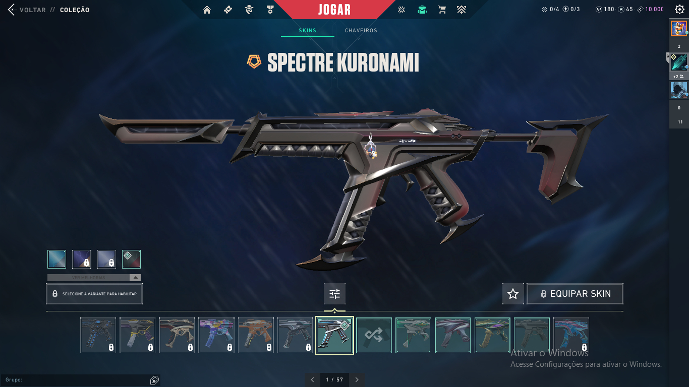 Conta VALORANT LV.200+ com diversas skins.