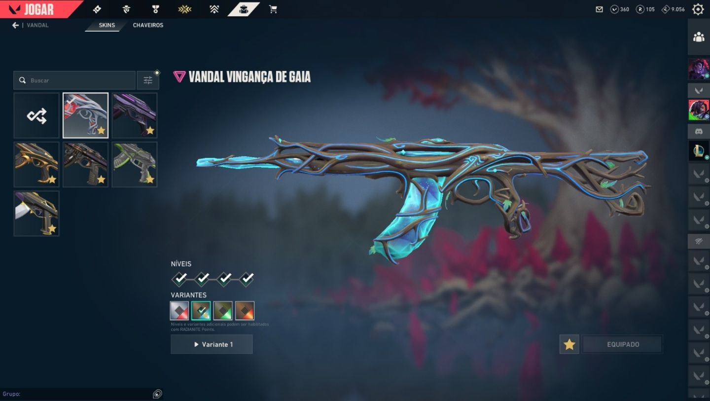 Conta Valotant com Skins Exclusivas CHAMPIONS, VCT