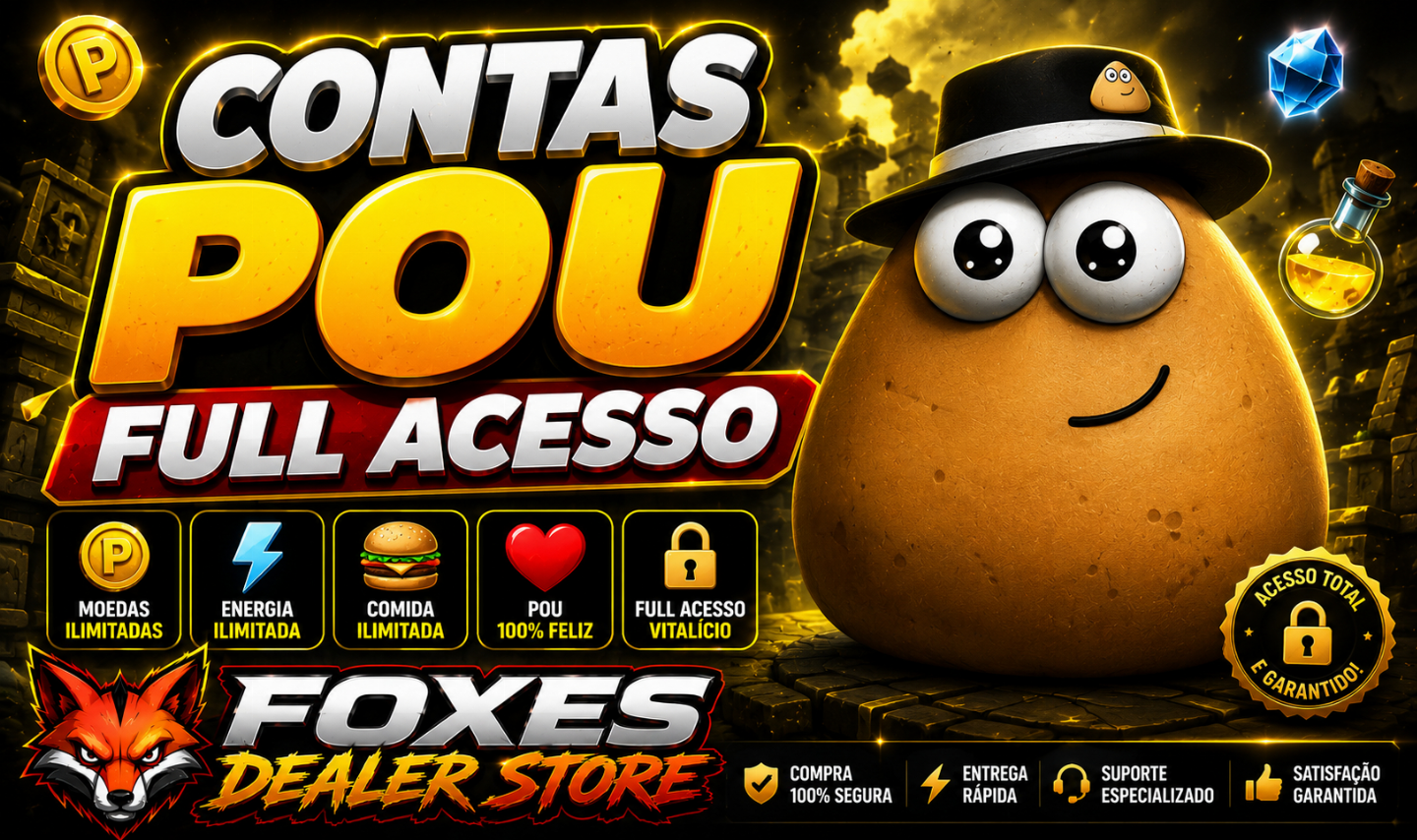 CONTAS POU (FULL ACESSO)