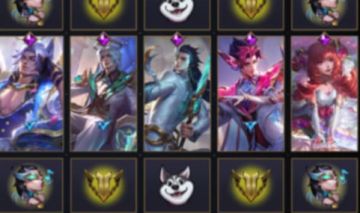 4 skins de Gacha (Rosa de Cristal)