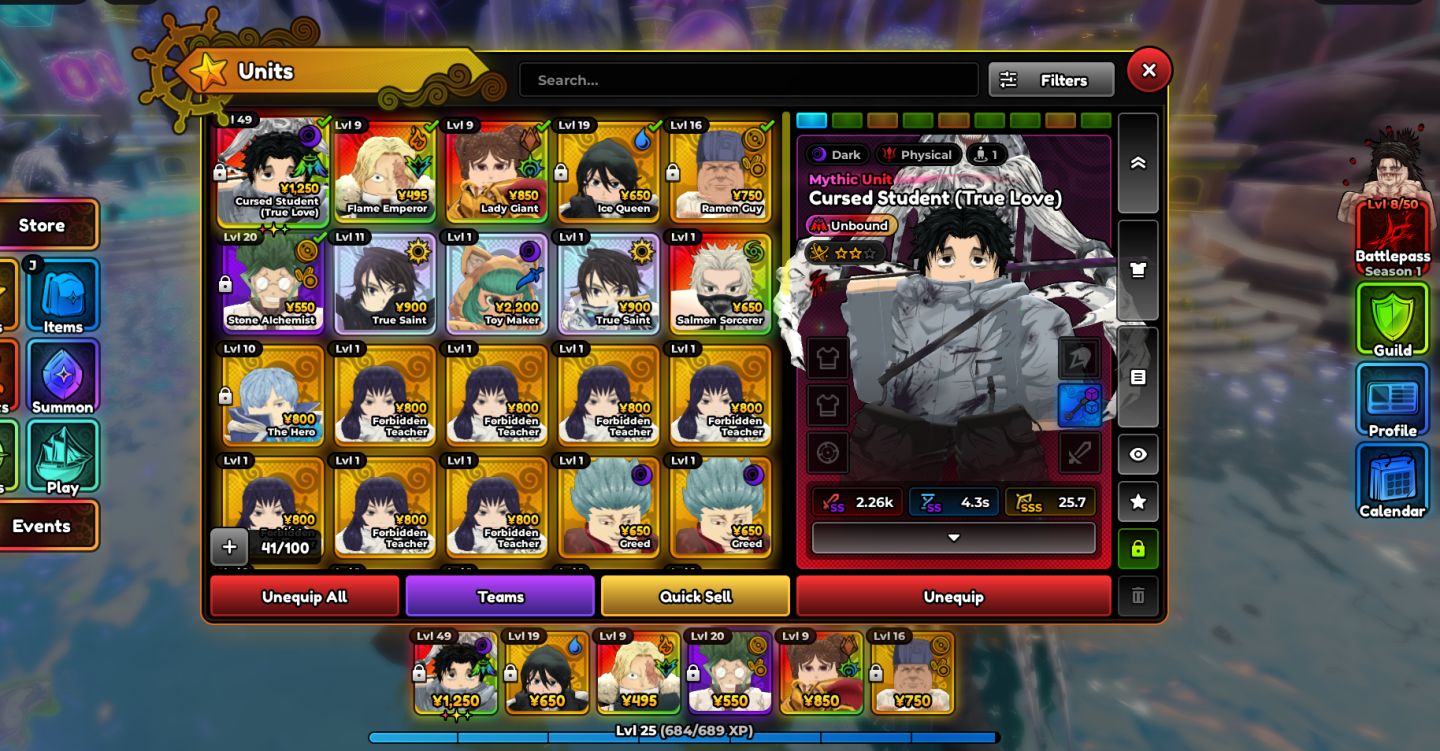 CONTA DE ANIME EXPEDITION COM YUTA Unbound EVO