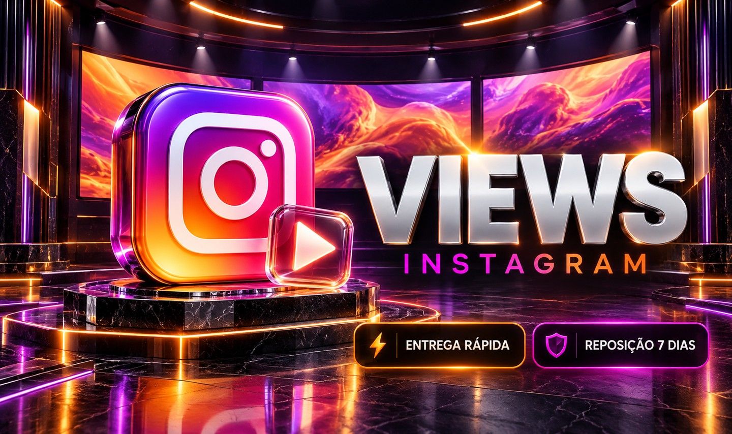 Seguidores Instagram Curtidas Views Envio Rápido Reposição 7 Dias