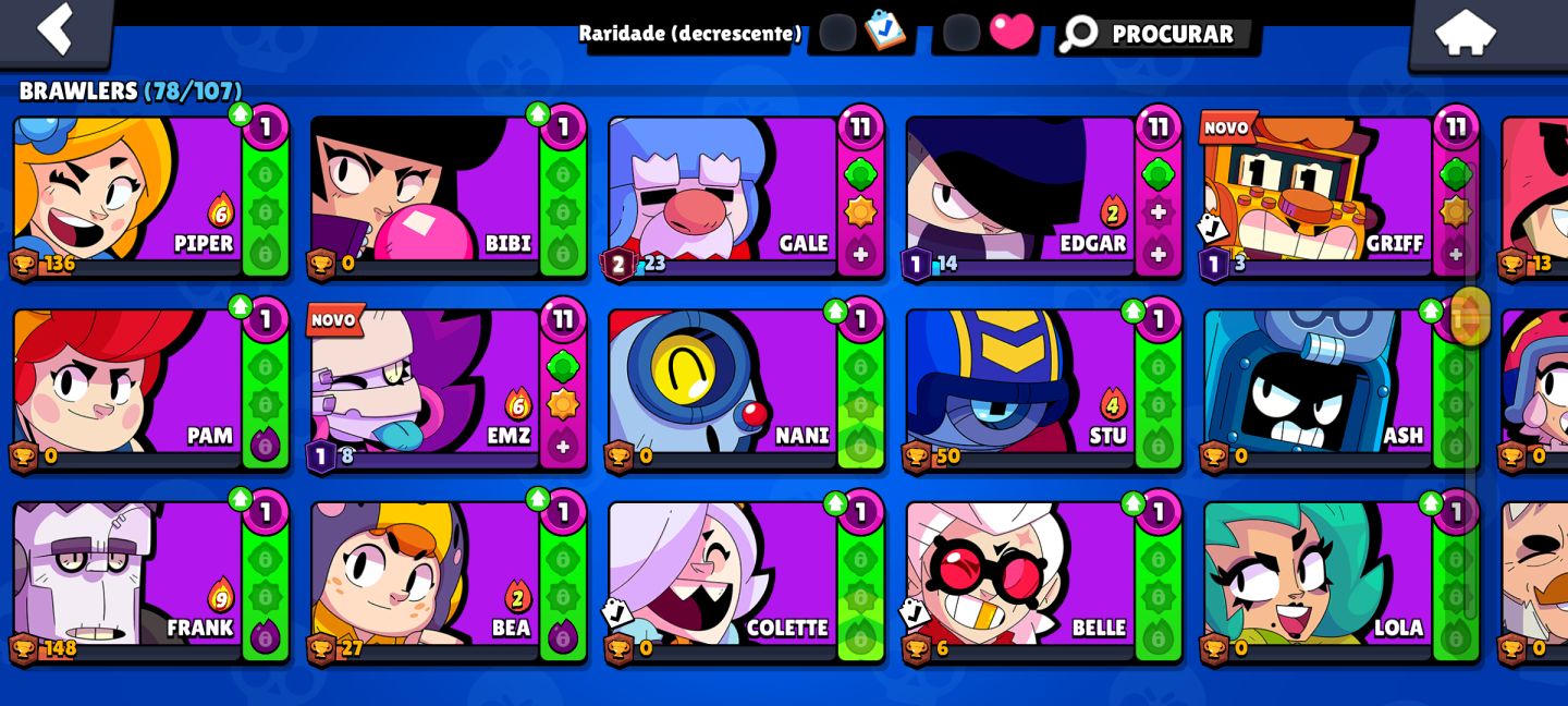 CONTA BRAWL STARS (600+GEMAS) 70K+ BLINGS 30.000 TROFÉUS