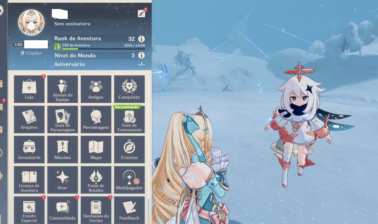 Genshin Vesna + Clorinde + Mizuki AR32 F2P server américa S/ Vínculos