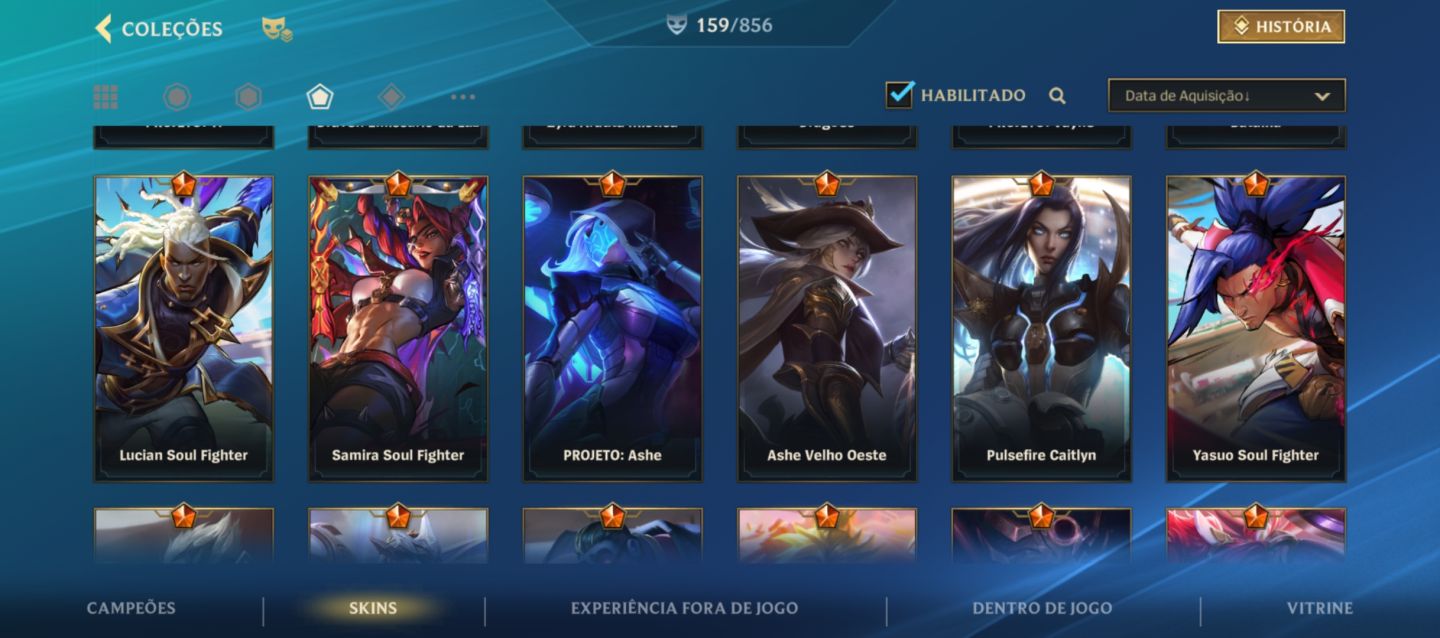 Conta de Wild Rift - Muita skin - Mestre 2 atualmente - SKINS DE PASSE!