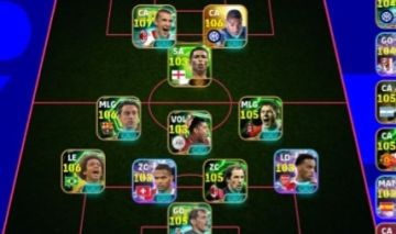 Conta Efootball com 3251 força coletiva muito boa