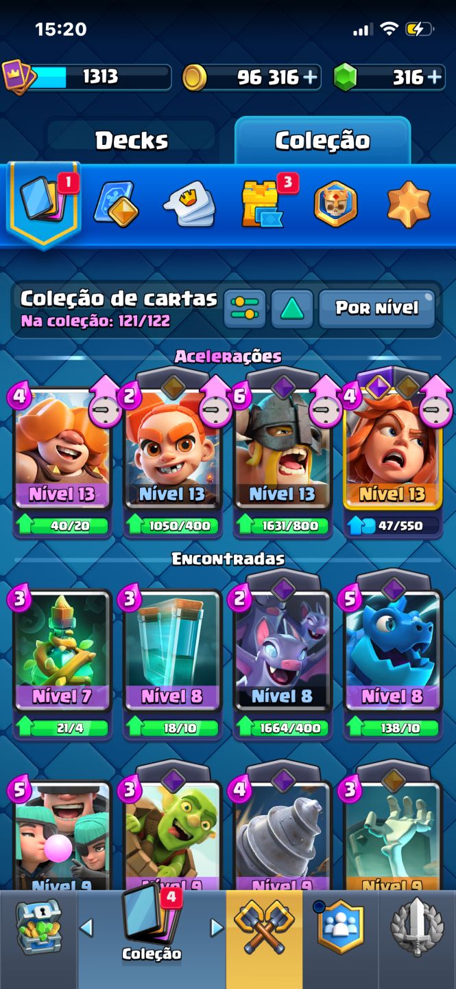 Conta clash royale arena 19