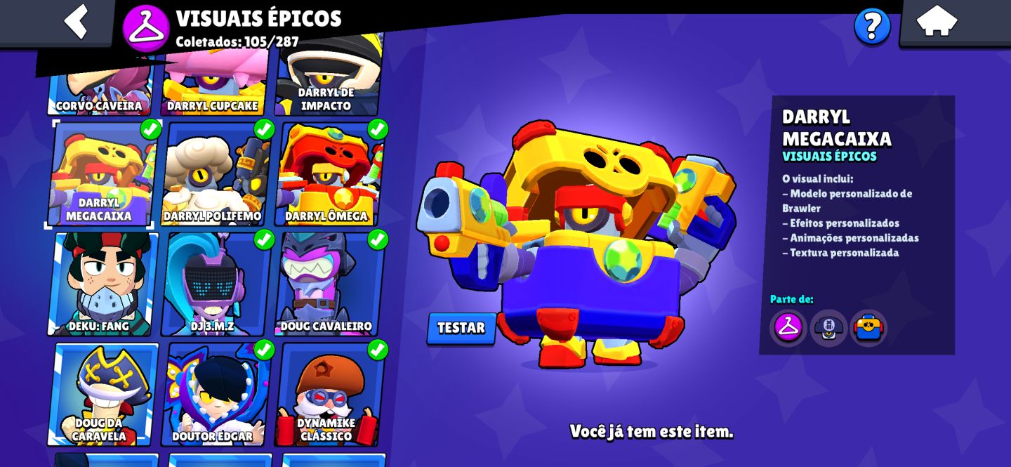 CONTA DE BRAWL STARS 2019