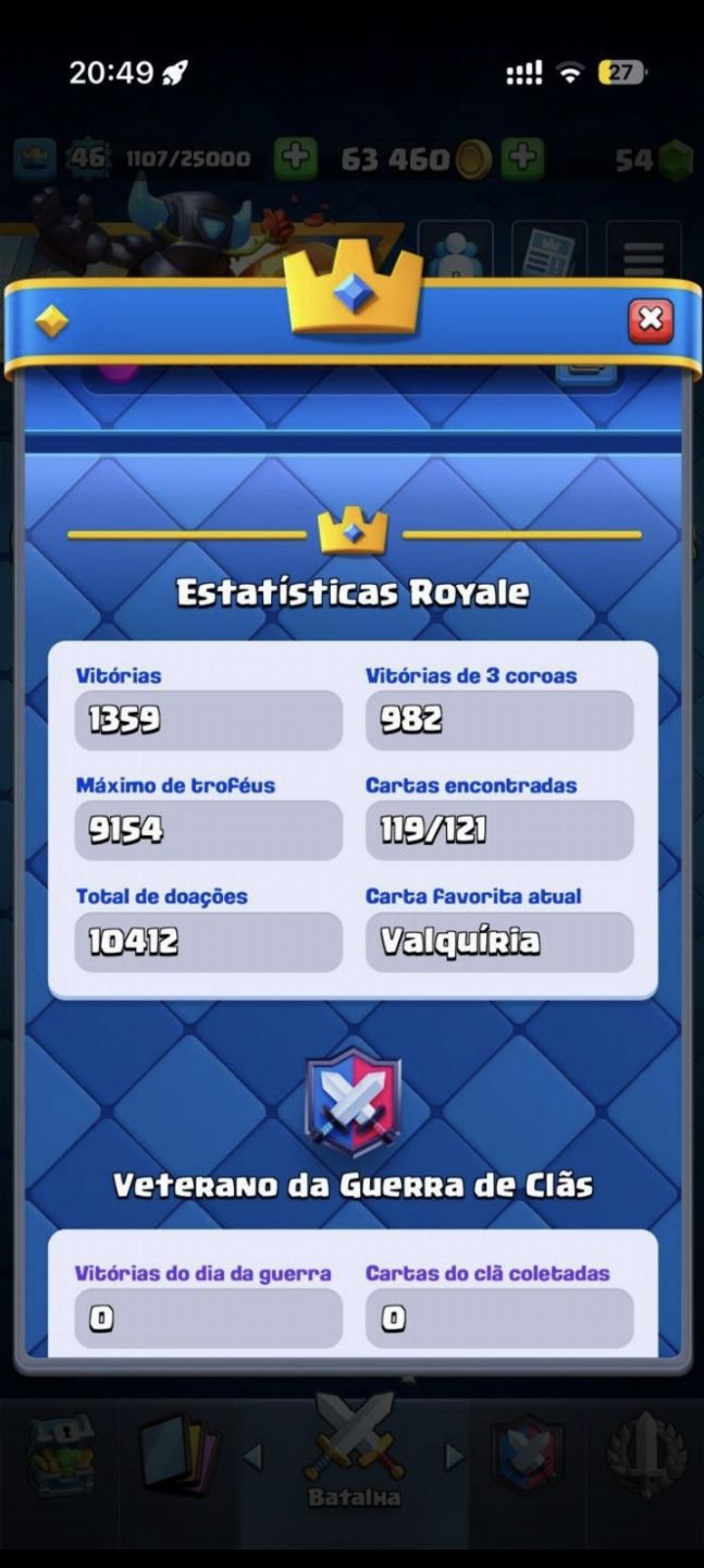 Conta de Clash arena 23 full