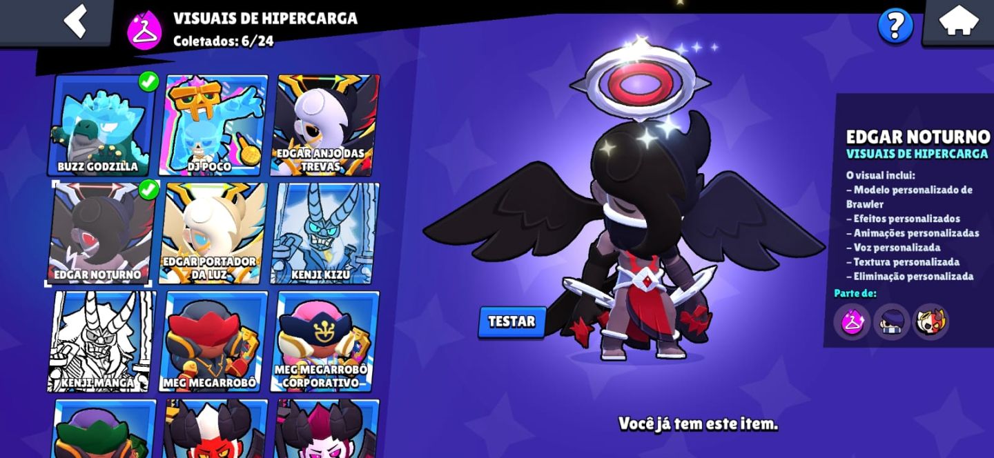 Conta de Brawl Stars INSANA! (2021, full brawlers e skins rarissimas)