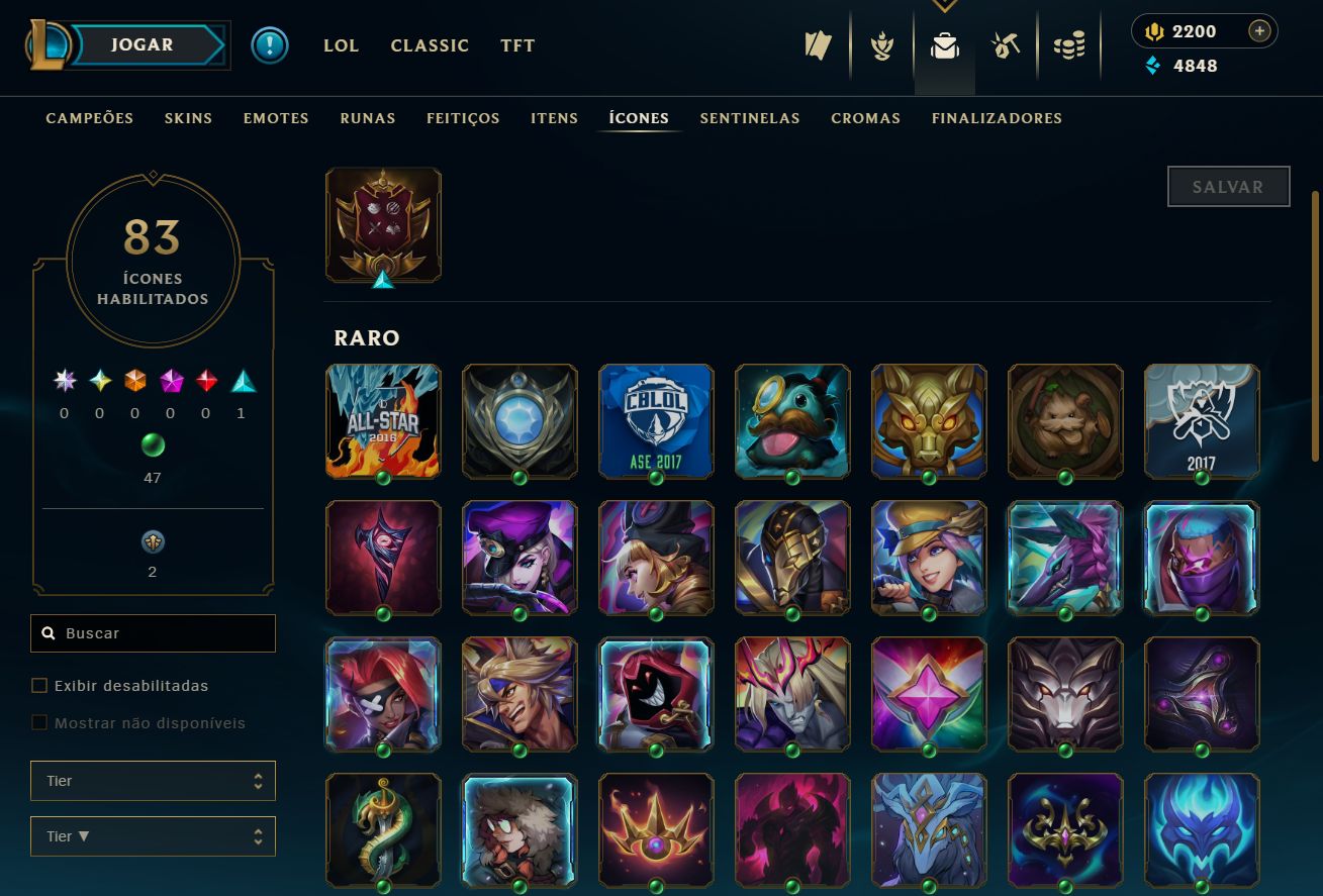 [ACESSO IMEDIATO] Ranked Open 67 Skins 72 Campeões 2200 RP