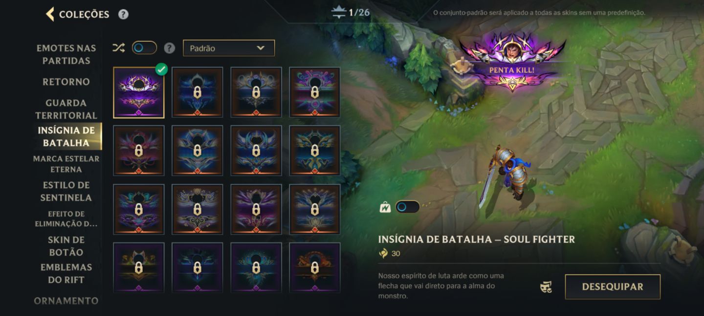 Wild Rift Conta 65 Skins (Lendárias + Épicas) | Nível 160