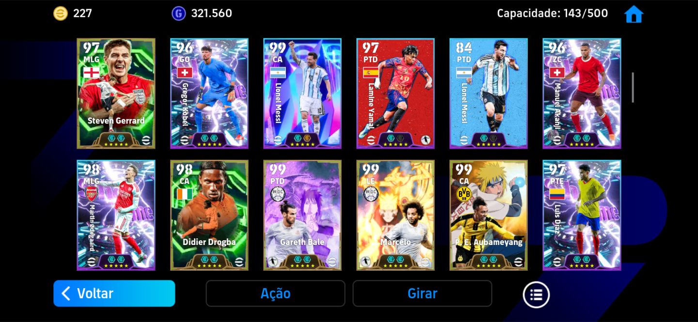Conta Insana Efootball | Messi 110 Blitz Curler + Cristiano ronaldo BigTime
