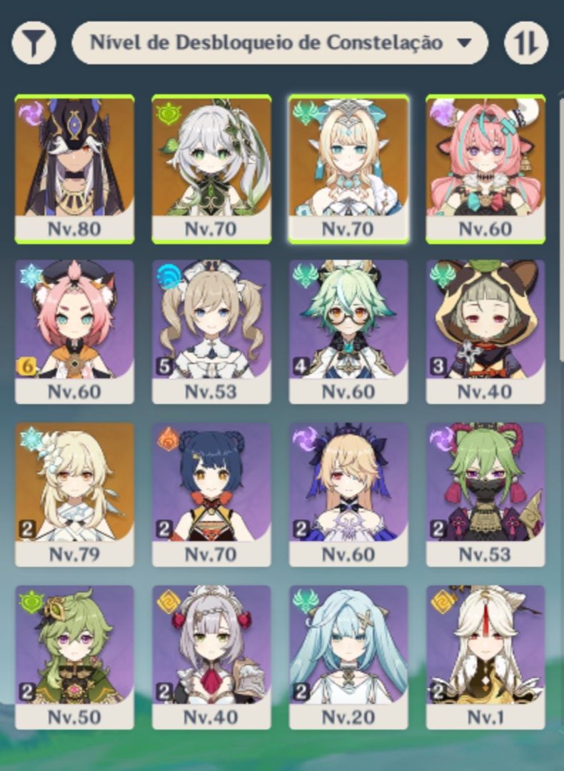 Cyno, nahida, vesna e varesa server América