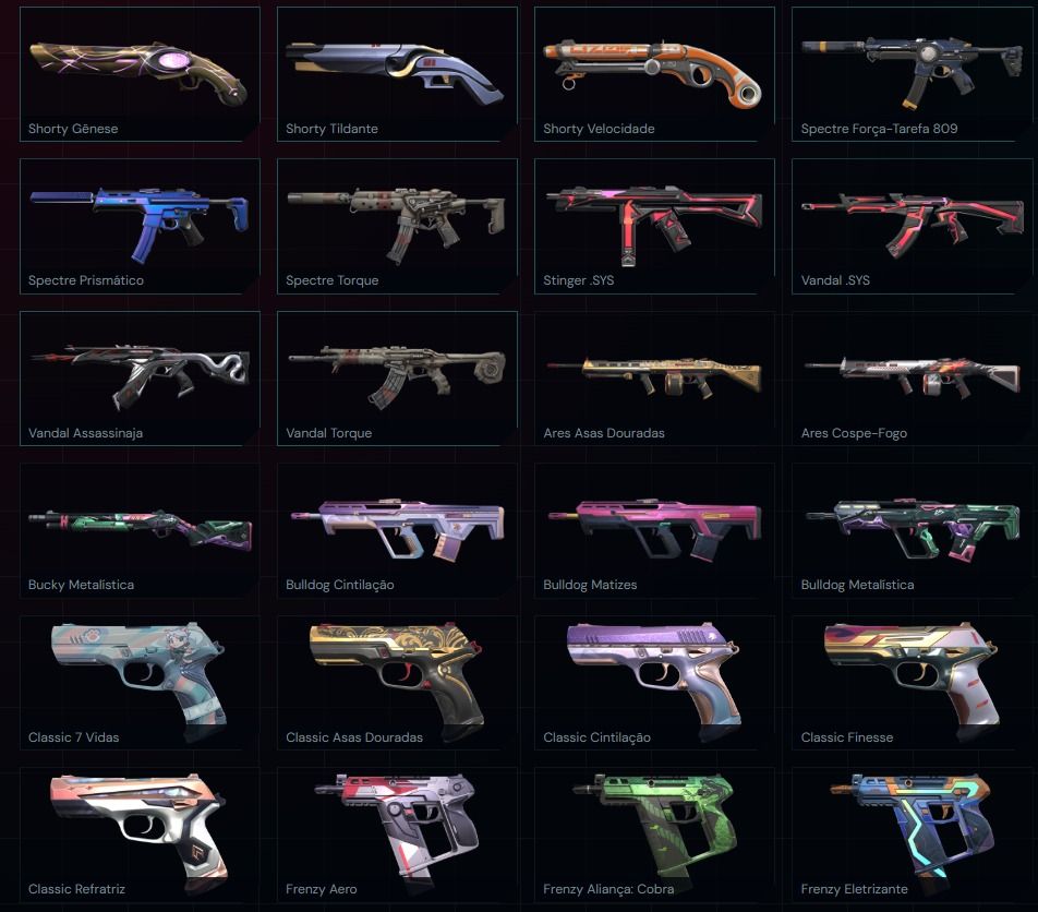 CONTA VALORANT COM 111 SKINS E 6 FACAS (COM PHANTOM AYAKASHI /VANDAL FLORETÉREA)