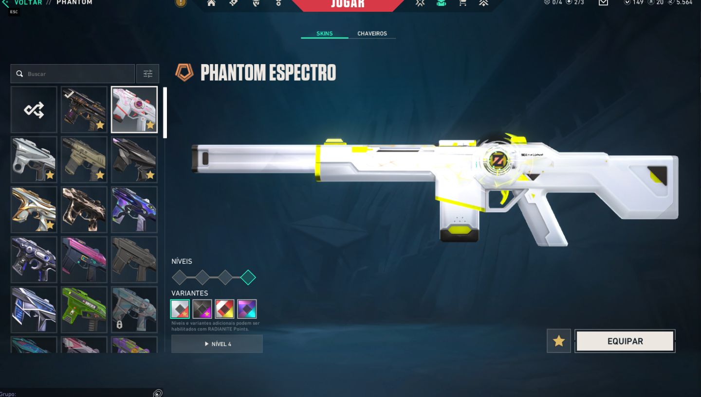 Conta valorant varias skins ex imo 2