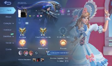 Conta MLBB! SKINS PARA FLORYN, ANGELA E RAFAELLA!!