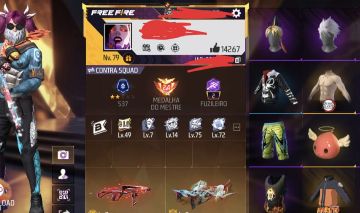 Conta de free fire prime 7 quase 800 peitorais