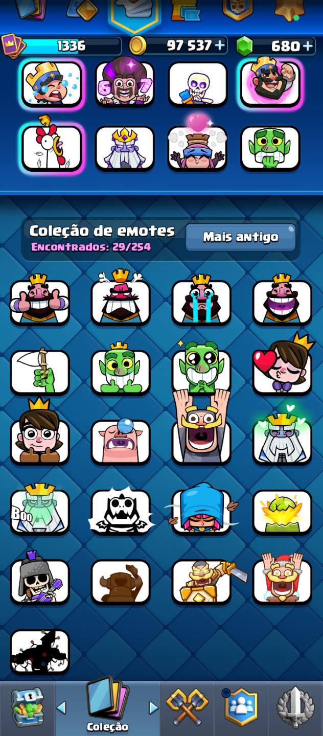 CONTA CLASH ROYALE À VENDA! ALTO NÍVEL, CARTAS EVOLUÍDAS E ELENCO TOP!