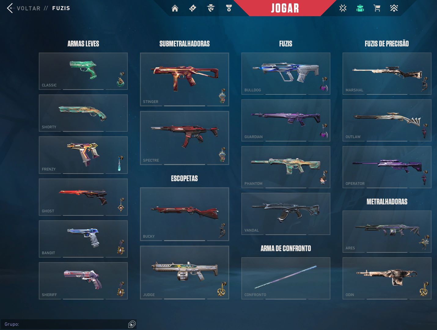 CONTA FULL ACESSO, 57 SKINS NIVEL +110, PRATA 3,