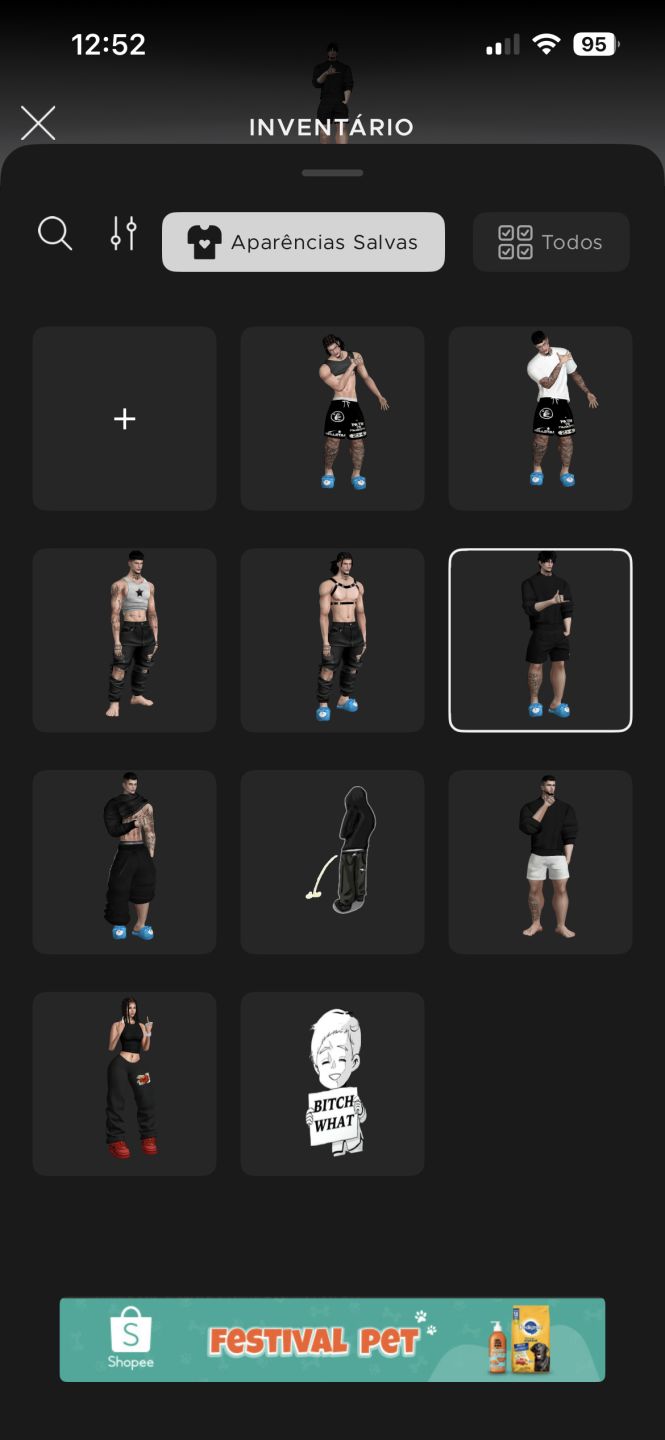 Conta de Imvu masculina