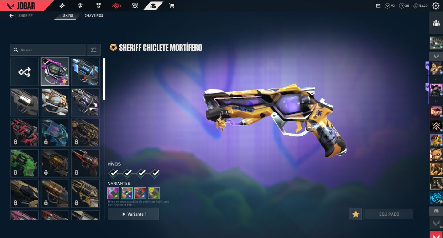 Conta valorant com varias skins inclusive 2 limitadas
