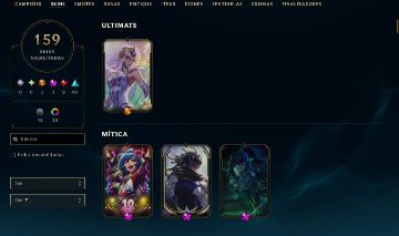 CONTA FULL ACESSO 159 SKINS/Contendo Zeri Noite Apavorante, Vayne Ladra de Almas