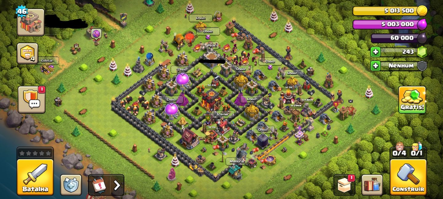 Clash of Clans vila CV10 upada