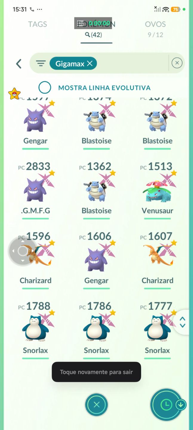 Venda de gigamax e dinamax, gigamax shiny e dinamax lendário e muito mais