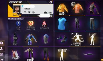 Conta de Free Fire com calça angelical super gemada e barata pra sair logo