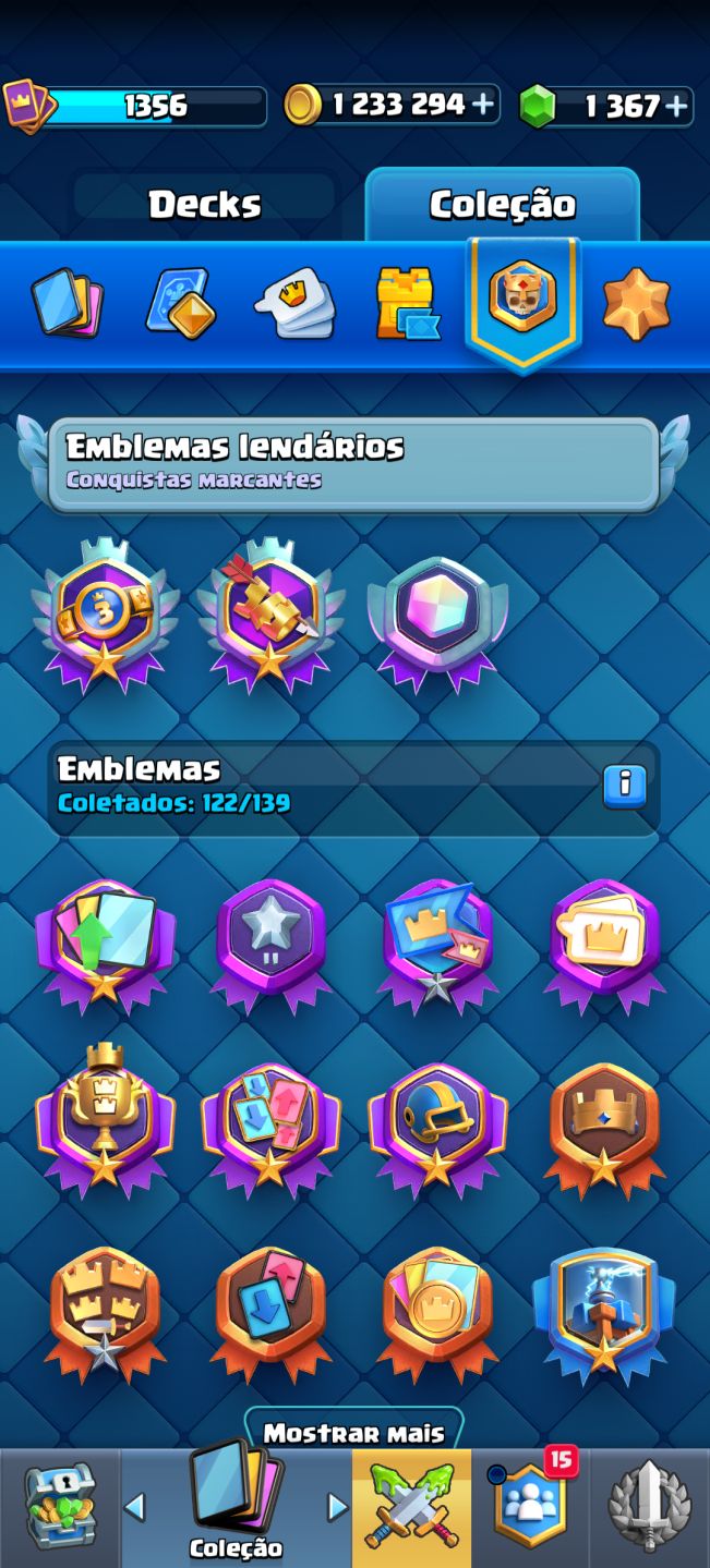 CONTA DE CLASH ROYALE