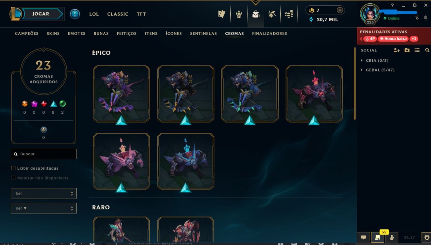 Conta Diamante 2 Win rate de 65% - Ex mestre