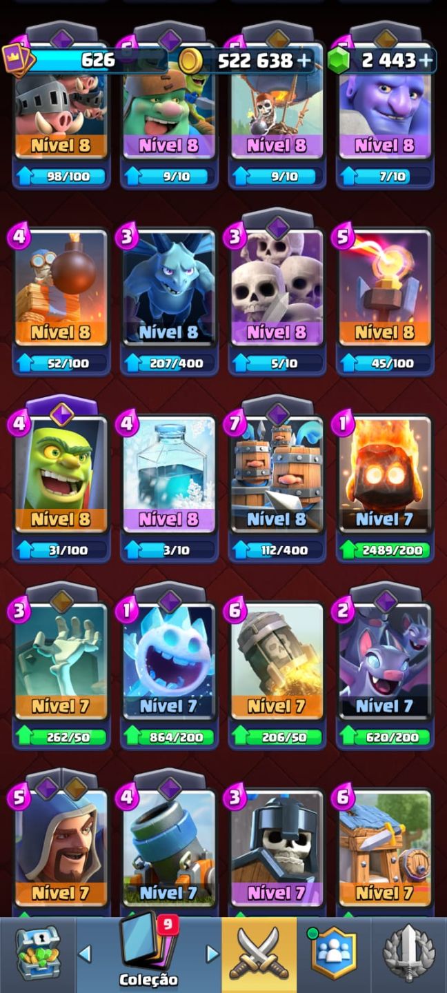 Conta Clash Royale 4071 Troféus Promoção