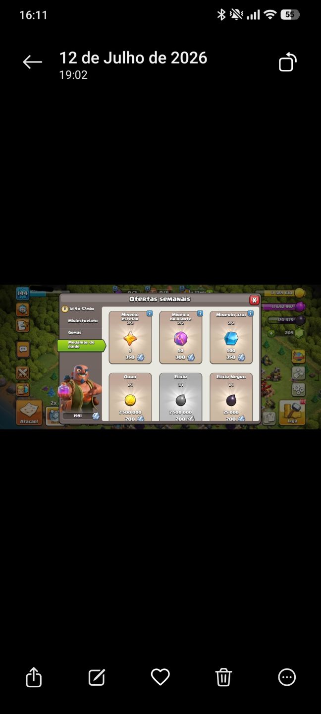 Conta de Clash of Clans - Nostalgia