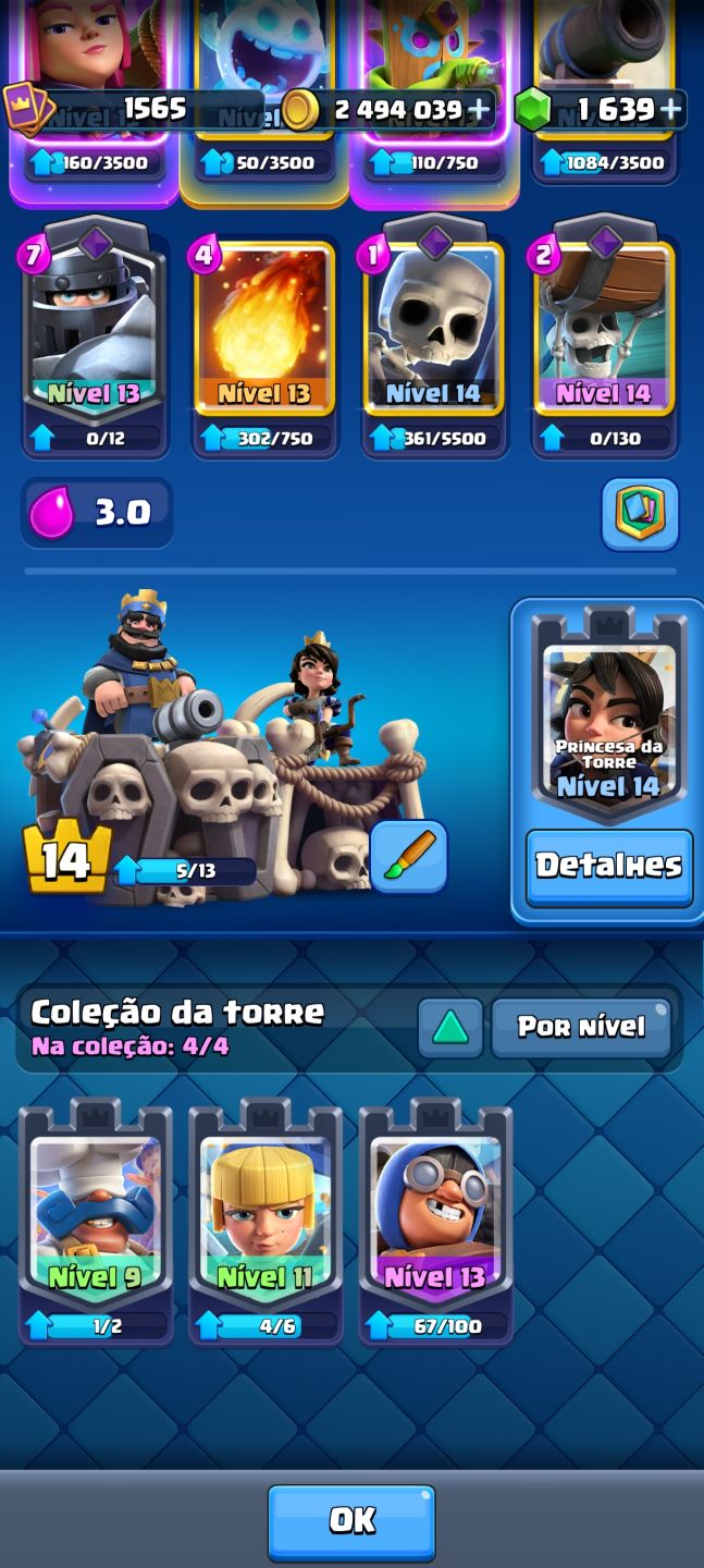 Conta de Clash Royale