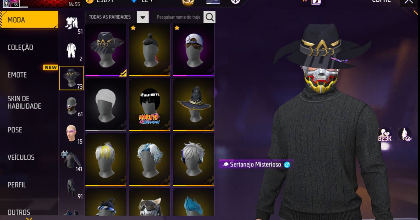 Conta Free Fire FULL ACESSO