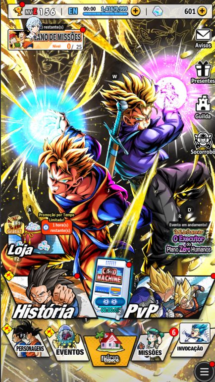 DRAGON BALL LEGENDS, LR SHALET, LR TRUNKS GOHAN E LF GOKU BLACK ESTRELADOS