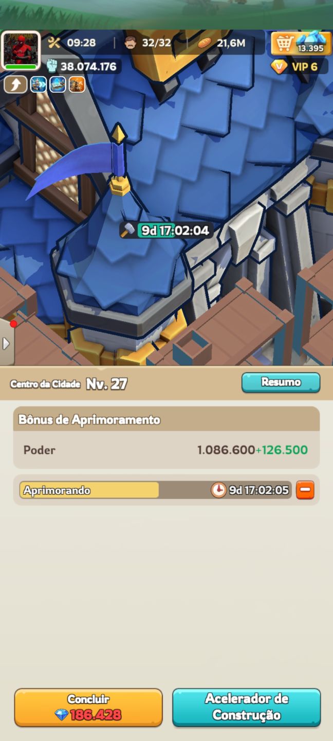 Conta King Shot Reino novo 2123 - Para rápido +40MM de Poder