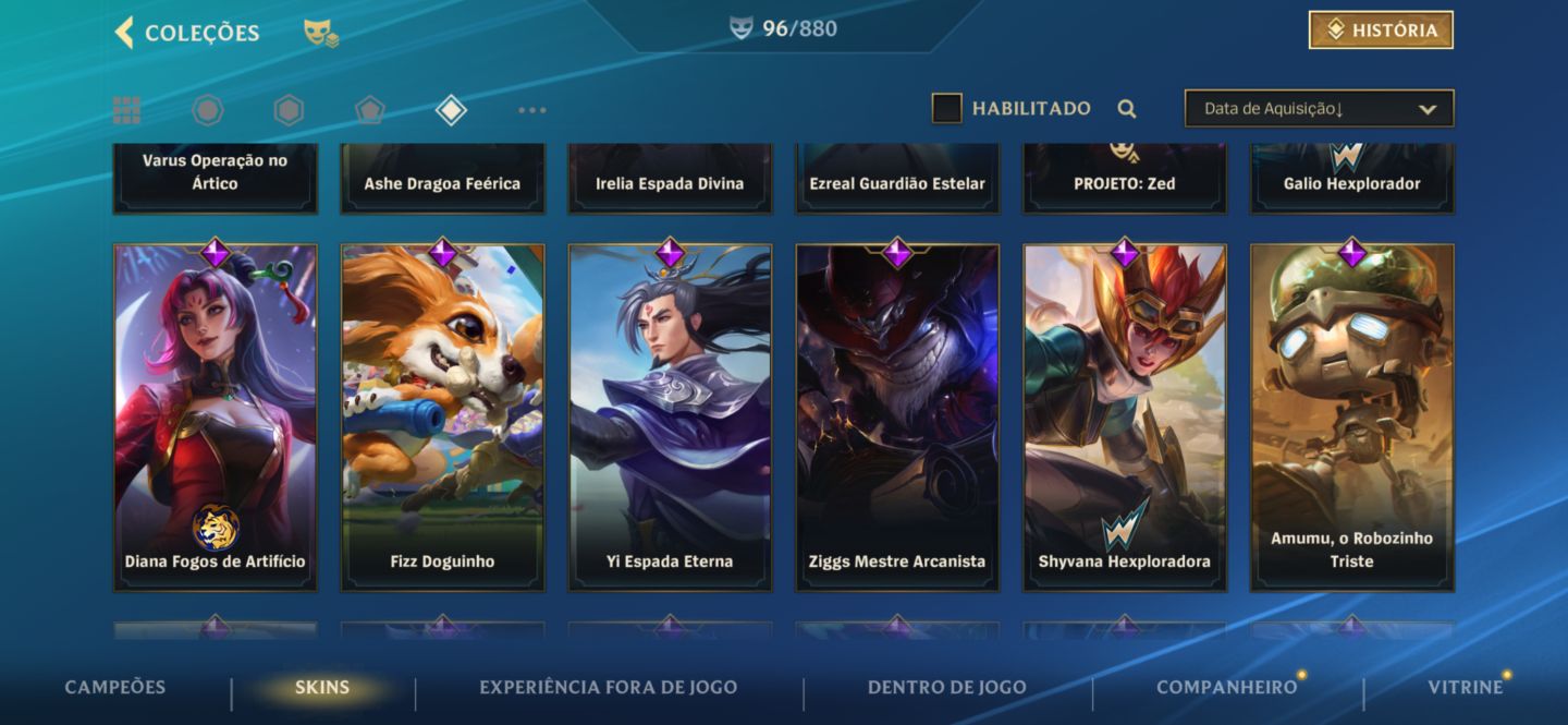 Conta LoL BR | Mestre III | 96+ Skins