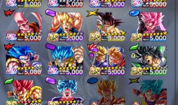Conta de dragon ball legends muito boa