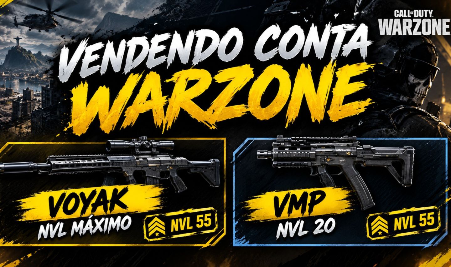 Conta Warzone NVL 55 + VOYAK levei máximo+ vmp NVL 20