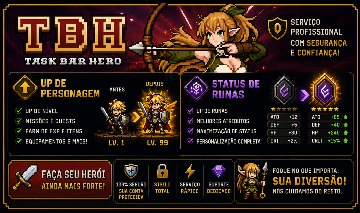 TBH | Task Bar Hero Runas e Levels